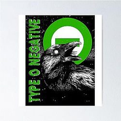 Type O Negative Band Tee Peter Steele Type O Negative Poster Doom Metal The Popular Child's Band Has Long Hair To Show The Rock Style That Is Loved By The Audience Poster