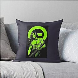 Premium Singer New type o negative logo Throw Pillow