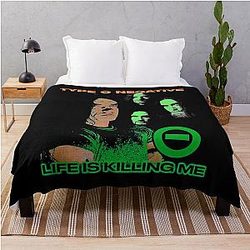 Type O Negative Gothic Doom The Popular Child's Band Has Long Hair To Show The Rock Style That Is Loved By The Audience Throw Blanket
