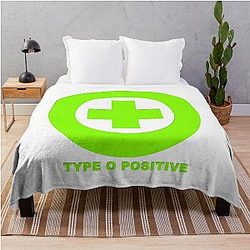 Type O Negative Positive The Popular Child's Band Has Long Hair To Show The Rock Style That Is Loved By The Audience Throw Blanket