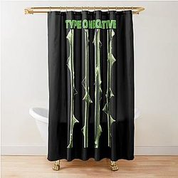 Type O Negative October Rust The Popular Child's Band Has Long Hair To Show The Rock Style That Is Loved By The Audience Shower Curtain