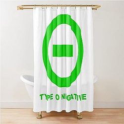 Type O Negative Trending Design Art The Popular Child's Band Has Long Hair To Show The Rock Style That Is Loved By The Audience Shower Curtain