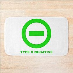 Type O Negative Trending Design Art The Popular Child's Band Has Long Hair To Show The Rock Style That Is Loved By The Audience Bath Mat