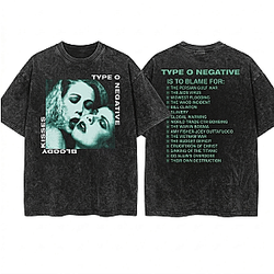 Bloody Kisses Album Art Vintage LA 0406 Type O Negative Wash T-Shirts