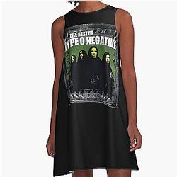 The Best of Type O Negative album art retro A-Line Dress