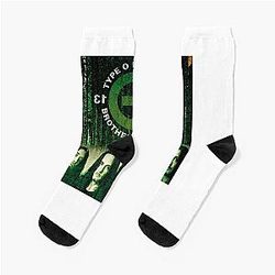 anuall type o negative cuh the popular child's band has long hair to show the rock style that is loved by the audience Socks