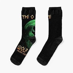 Type O Negative Wolf Moon The Popular Child's Band Has Long Hair To Show The Rock Style That Is Loved By The Audience Socks