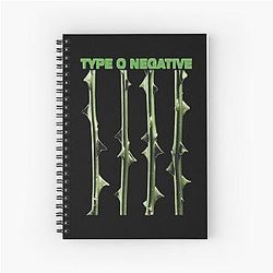 Type O Negative October Rust The Popular Child's Band Has Long Hair To Show The Rock Style That Is Loved By The Audience Spiral Notebook