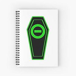 Best Selling Type O Negative Coffin Merchandise The Popular Child's Band Has Long Hair To Show The Rock Style That Is Loved By The Audience Spiral Notebook