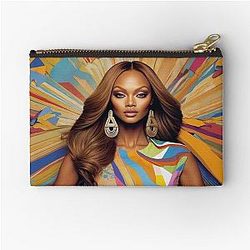 Digital design of Tyra Banks Zipper Pouch