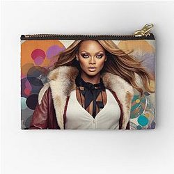 Digital design of Tyra Banks Zipper Pouch