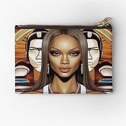 Digital design Tyra Banks Zipper Pouch