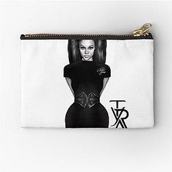Tyra Banks Black Zipper Pouch