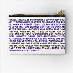 Tyra Banks I was Rooting for You 3d Text Zipper Pouch