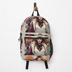 Digital design of Tyra Banks backpack