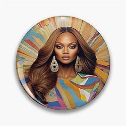 Digital design of Tyra Banks Pin