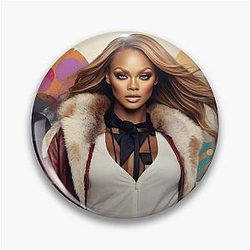 Digital design of Tyra Banks 3 Pin headphones