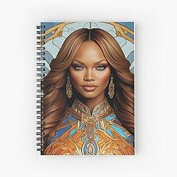 Digital Design of Tyra Banks Spiral Notebook