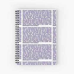 Tyra Banks I Wasrooting for You 3d Text Spiral Notebook