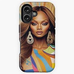 Digital design of Tyra Banks iPhone Tough Case