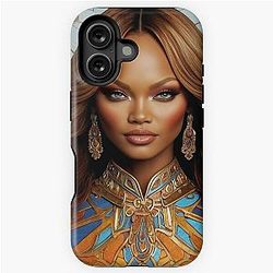 Digital design of Tyra Banks iPhone Tough Case