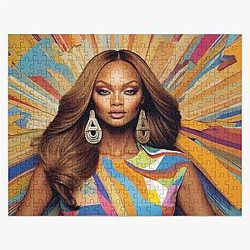 Digital design of Tyra Banks Jigsaw Puzzle
