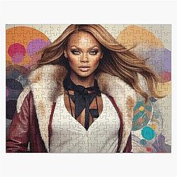 Digital design of Tyra Banks Jigsaw Puzzle