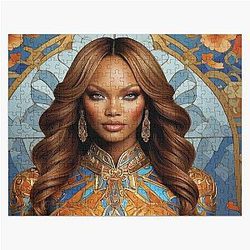 Digital design of Tyra Banks Jigsaw Puzzle