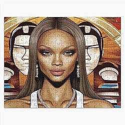 Digital design of the Tyra Banks Jigsaw Puzzle