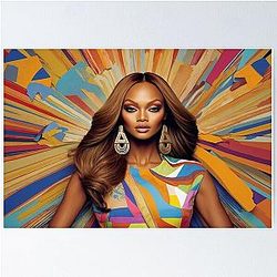 Digital design Tyra Banks 4 Poster