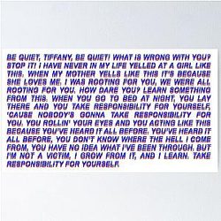 Tyra Banks I was Rooting for You 3D Text Poster