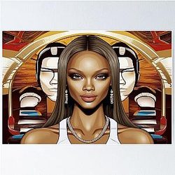 Digital design of Tyra Banks Poster