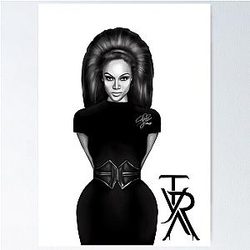 Tyra Banks Black Poster