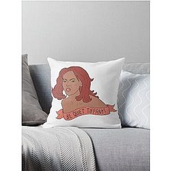 Be Quiet Throw Pillow by Tiffany Home Enjoy the Beauty of Tyra Banks