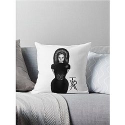 Tyra Banks Black Throw Pillow