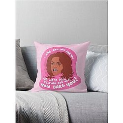 Tyra Banks - I Was For You Americas Next Top Model Throw Pillow