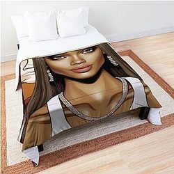 Digital design of Tyra Banks Comforter
