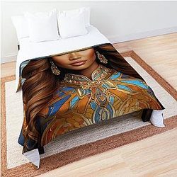 Digital design of Tyra Banks Comforter