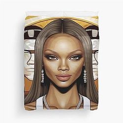 Digital design of Tyra Banks Duvet Cover