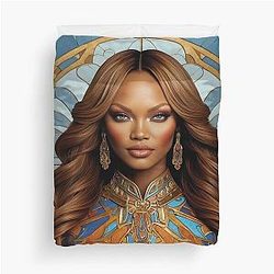 Digital design of Tyra Banks Duvet Cover