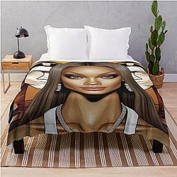 Digital design of Tyra Banks Throw Blanket