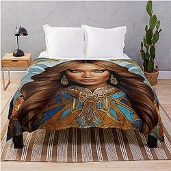Digital design of Tyra Banks Throw Blanket