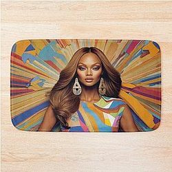 Digital design of Tyra Banks Bath Mat