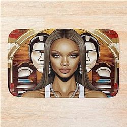 Digital design of Tyra Banks Bath Mat