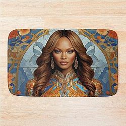 Digital design of Tyra Banks Bath Mat
