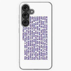 Tyra Banks I Was Rooting For You 3D Text Samsung Galaxy Soft Case