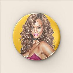 Tyra Banks - Smize and Tyover Trademark Tyra Banks Pins