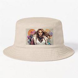 Digital design of Tyra Banks Bucket Hat