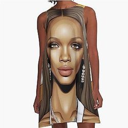 Digital Design of Tyra Banks A Line Dress