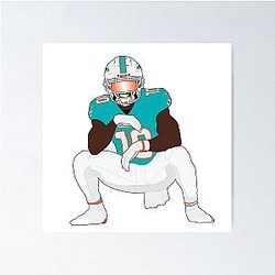 Tyreek Hill Dolphins Poster